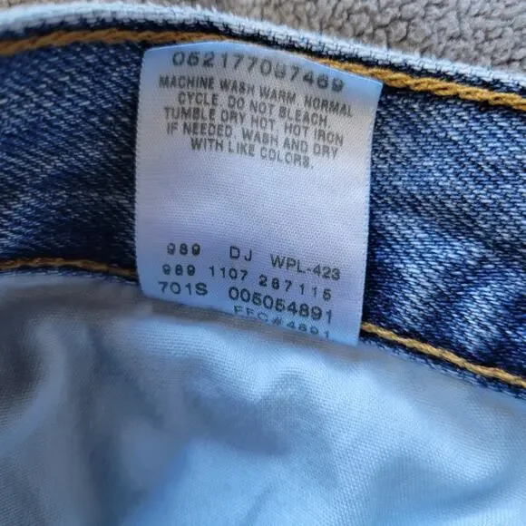 LEVIS 505 JEANS Mens 34x32 Regular Fit Medium Wash Denim Classic Bike Motor - Picture 11 of 14